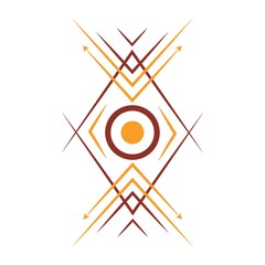 Wall Mural - Aztec tribal design