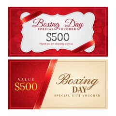 Sticker - Boxing day voucher design