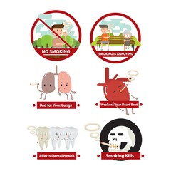 Canvas Print - Set of health icons