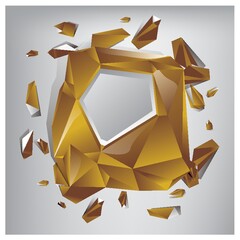 Canvas Print - geometric frame design