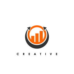 Wall Mural - Profit Logo Design Vector Illustration