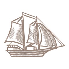 Wall Mural - sail ship