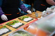 전주 야시장에서 파는 삼겹살 김밥