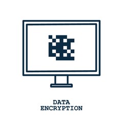 Poster - Data encryption concept