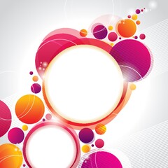 Canvas Print - geometric background with copy space
