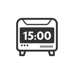 Canvas Print - Digital clock