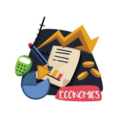 Wall Mural - Economics academic subject