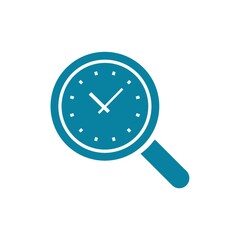 Sticker - Magnifying glass over a clock