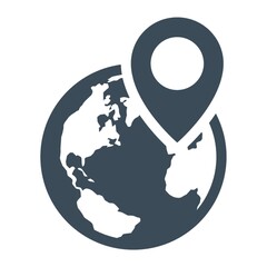 Wall Mural - global positioning system icon