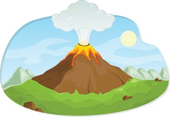 Canvas Print - Volcanic eruption