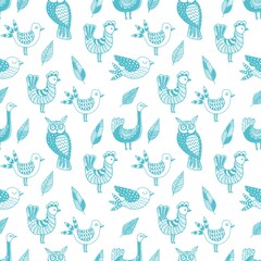 Sticker - Birds background design