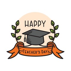 Poster - happy teacher's day design