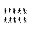 © abahcreativa - Colorful Silhouette of Kids Running  Outside