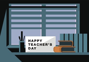 Canvas Print - happy teacher's day design