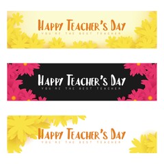 Sticker - Set of teacher's day icons.