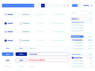 Naklejka na meble Clean UI Form Design Sources