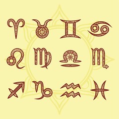 Sticker - Compilation of horoscope.