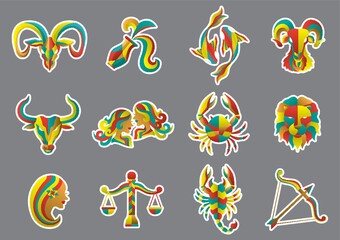 Sticker - compilation of horoscope