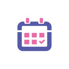 Canvas Print - Calendar vector icon illustration