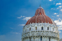 Detail Of The Baptistery Of Pisa