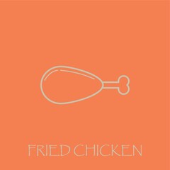 Wall Mural - chicken drumstick