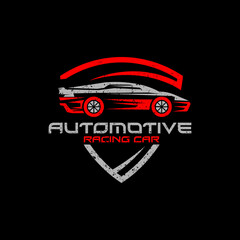 Repair car logo with rustic badge design, best for your automotive company logo brand