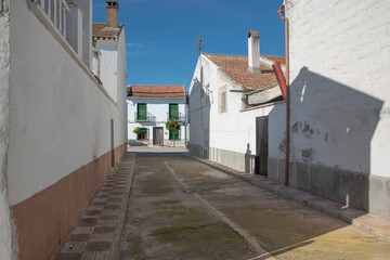 Valderrubio street in the province of Granada