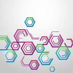 Canvas Print - Geometric background