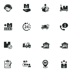 Wall Mural - Logistics icons - Set 3