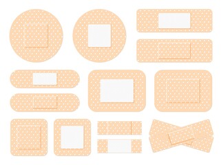 medical plaster. first aid band plaster strip medical patch. wound cross plastering band and porous 
