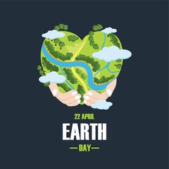 Wall Mural - earth day design