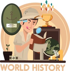 Poster - world history concept