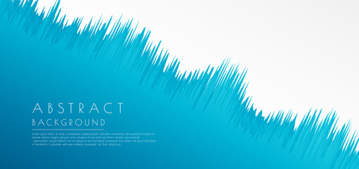 Wall Mural - wavy shape overlap layer deep blue sea concept with space