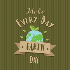 Poster - Earth day design.