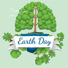 Canvas Print - Earth day design