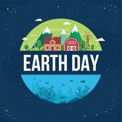 Sticker - Earth day design