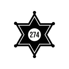 Poster - Sheriff star badge