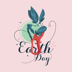 Canvas Print - earth day design