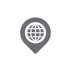 Sticker - global location icon