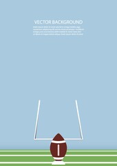Wall Mural - american football background design
