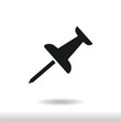 © huseyn - Push Pin icon vector eps 10