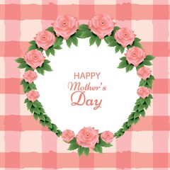 Poster - floral happy mothers day design