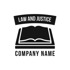 Wall Mural - law and justice logo element