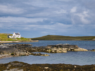 Wall Mural - Coastal scenery around Burravoe on the south east of the island of Yell in Shetland, Scotland, UK