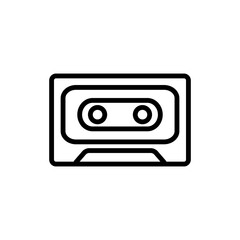 Canvas Print - Cassette icon Design Vector Template Illustration