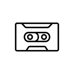 Canvas Print - Cassette icon Design Vector Template Illustration