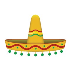 Wall Mural - Sombrero hat.