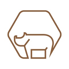 Poster - Rhinoceros icon.