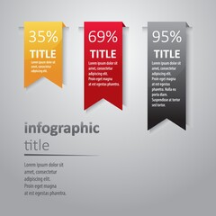 Wall Mural - Infographic template design.