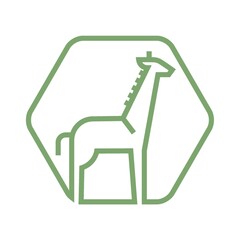 Sticker - giraffe icon